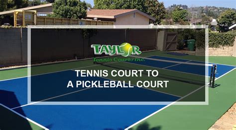 Pickleball Court Construction Taylor Tennis Courts