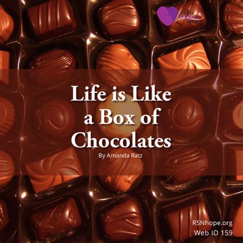 Box Of Chocolates Quote There Is No Box Of Chocolates No No It S Not