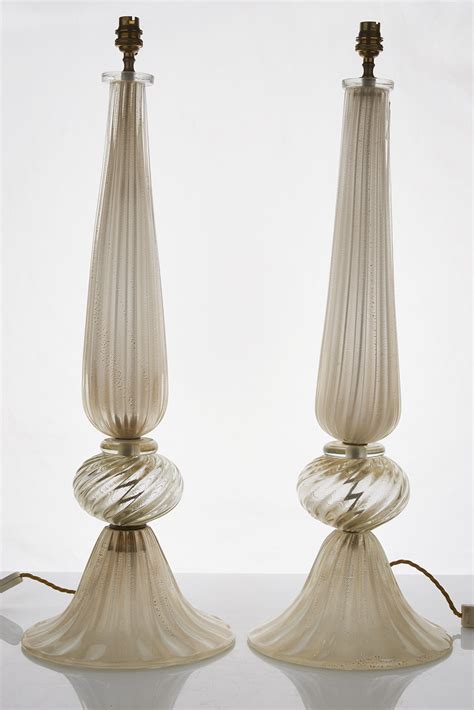 Pair Of Murano Table Lamps Shapiro Auctioneers