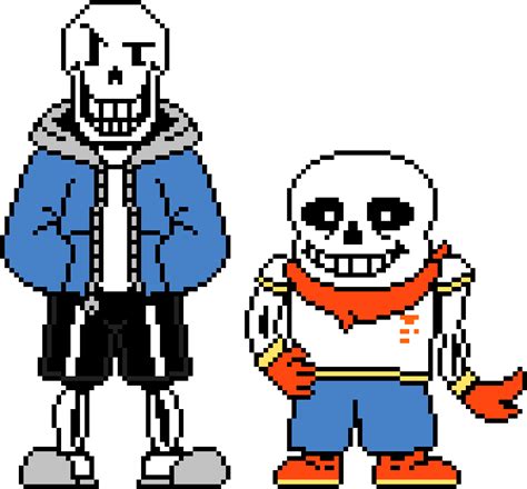 Peterplay19 Swaptale Papyrus And Sans Battle Sprites Update V2