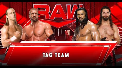 Wwe Triple H Shawn Michaels D Generation X Vs Roman Reigns Seth