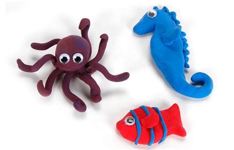 Clay Sea Animals Kids Clay Crafts Crafts For Kids