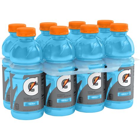 Gatorade Cool Blue Thirst Quencher Sports Drink 20 Oz 8 Pack Bottles