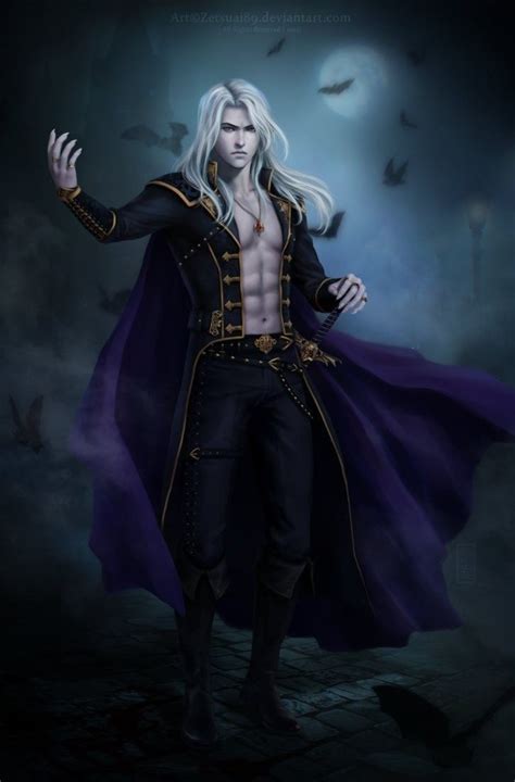 Male Vampire Gothic Vampire Alucard Character Portraits Character