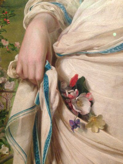 Detail From Gentle Spring By Frederick Sandys Burlap Bag