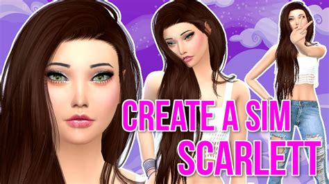 The Sims 4 Create A Sim Scarlett Youtube Vrogue