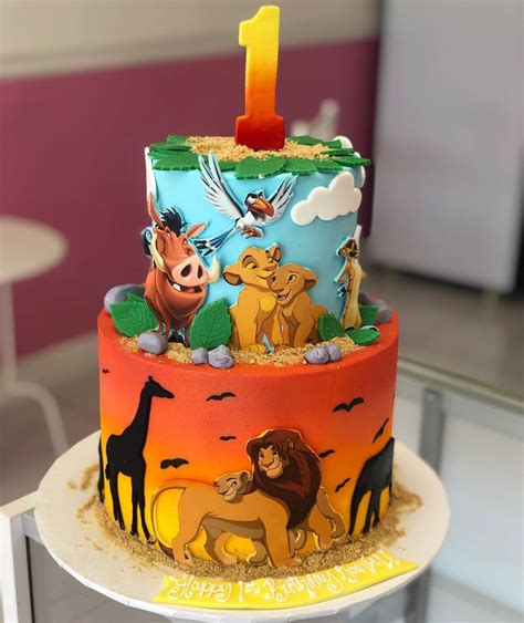15 Amazing Lion King Cake Ideas And Designs Lion King Theme Lion King