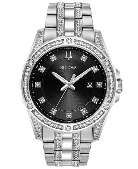 Bulova Stainless Steel Bracelet Watch 42mm T Set In Metallic For Men
