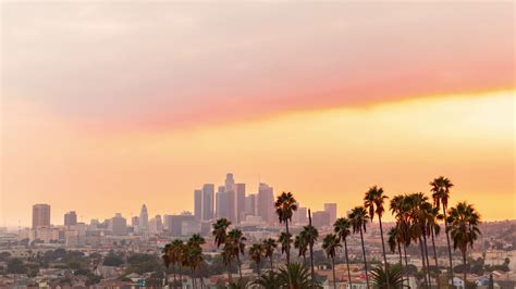 Sunset Time Lapse Of Downtown Los Angeles Stock Footage Sbv 323168363