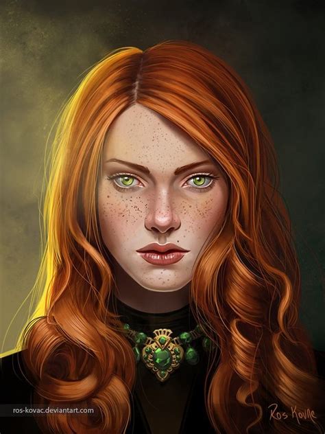 Digital Art By Ros Kovac Character Portraits Fantasy Women Fantasy Girl