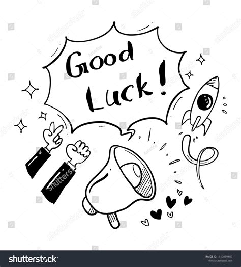 Good Luck Drawing Stock Vector Royalty Free 1140839807 Shutterstock