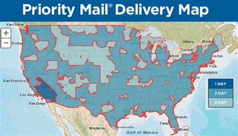 Usps First Class Package Time Map