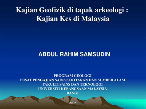 Sungai batu di malaysia satu daripada tamadun tertua di asia tenggara: (PDF) Kajian Geofizik di tapak arkeologi : Kajian Kes di ...
