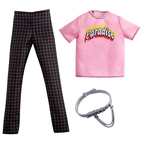 Barbie Fashions Pack Ken Doll Clothes With Pink Paradise Top