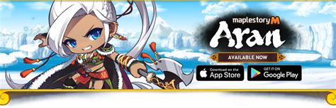aran now available in maplestory m dexless maplestory guides and more