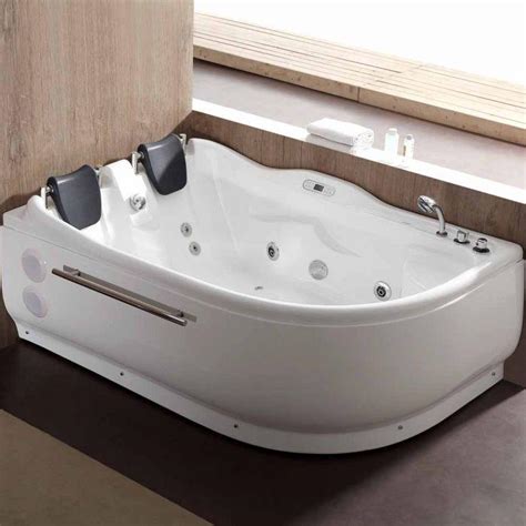 Eago Am124etl R 71 Double Corner Acrylic White Jetted Jacuzzi Whirlpo