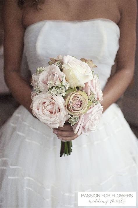 Dusky Pink Vintage Rose Bouquets Wedding Flowers Florals By