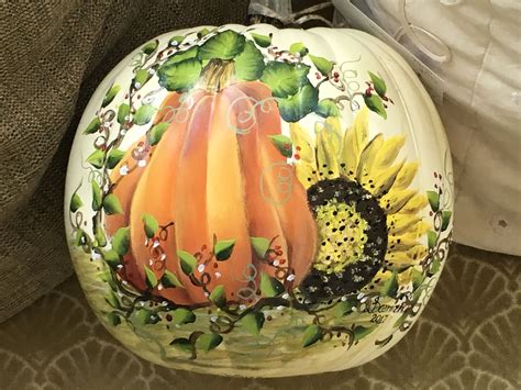 Pin By Flock To Our House On Fall Painted Gourds Pumpkin Painted