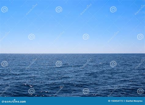Mediterranean Sea And Sky Horizon Stock Photo Image Of Beauty