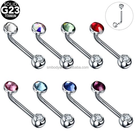 G23 Titanium Crystal Vertical Hood Piercings Sexy Vagina Genital Piercing Vch Body Jewelry