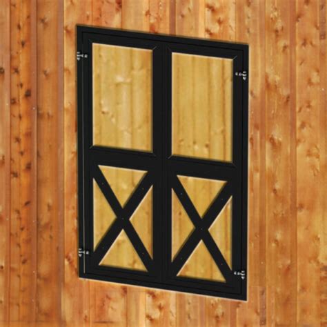 Classic Square Steel And Wood Hayloft Doors Barn Pros