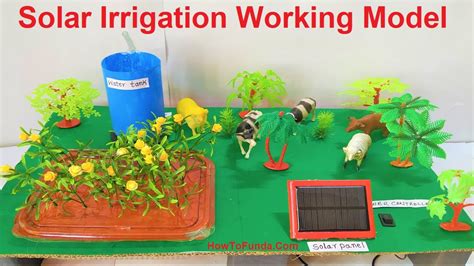 Solar Irrigation Agriculture Working Model For Science Fair Project