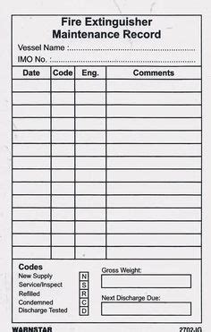 Learn how to inspect fire extinguishers with a 3 minute safety officer's guide. Fire Extinguisher Inspection Log Template - NICE PLASTIC ...