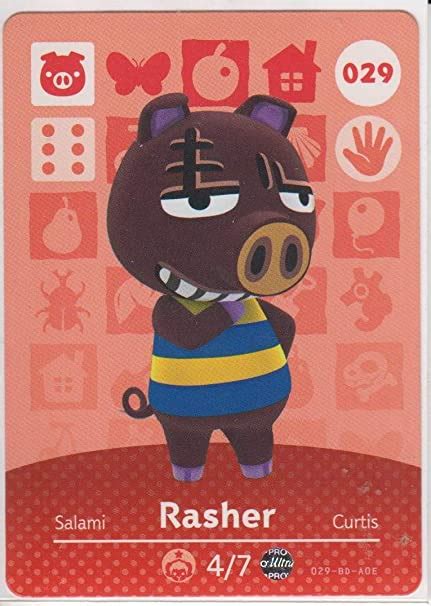 If you want a specific card or amiibo, let me know! Amazon.com: Nintendo Animal Crossing Happy Home Designer Amiibo Card Rasher 029/100: Video Games