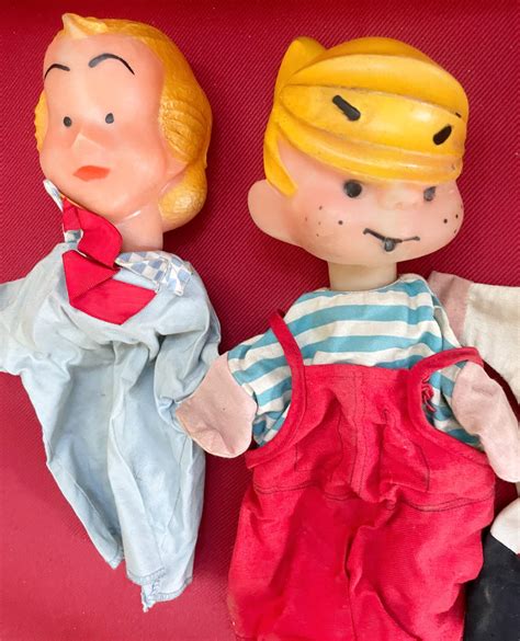 Nice 1959 Dennis The Menace Hand Puppets — Tobias Toys And Trains