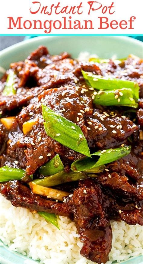 This super easy instant pot version of beef and broccoli is incredibly flavorful and quick! Instant Pot Mongolian Beef | Recipe | Instant pot dinner ...
