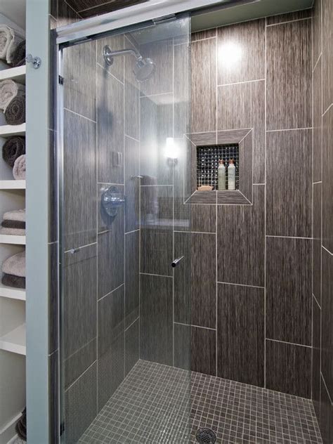 Subway tile — everyone's perennial favorite — has slimmed down and veered vertically. 40 brown bathroom wall tiles ideas and pictures