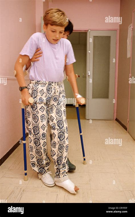 Crutch Boy High Resolution Stock Photography And Images Alamy