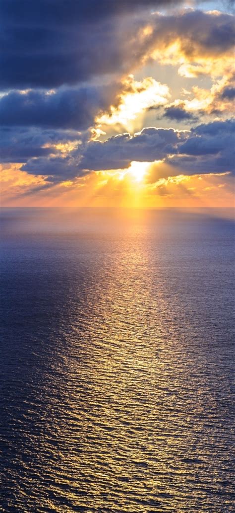 720x1570 Ocean Sea Horizon 720x1570 Resolution Wallpaper Hd Nature