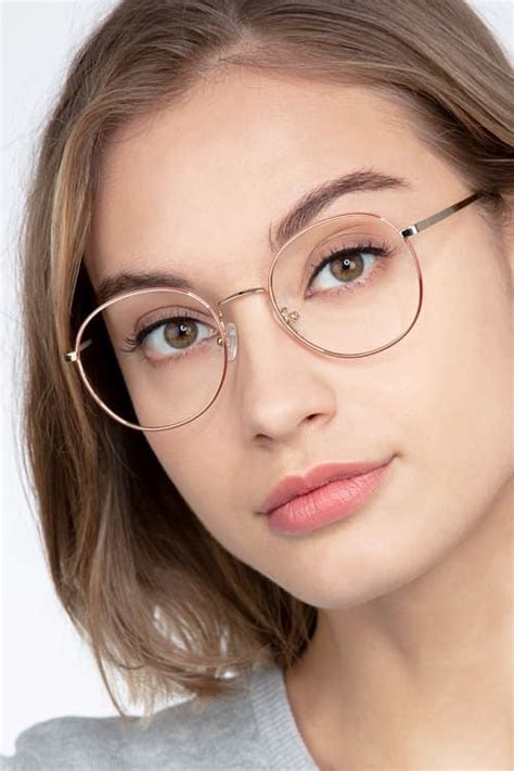progress round brown silver frame glasses eyebuydirect glasses for round faces eyeglasses