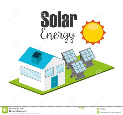 Solar Energy Design Stock Vector Illustration Of Industry 64056642