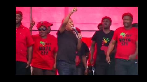 Julius Malema Singing Nyamazane Struggle Songeff Politics In Sa