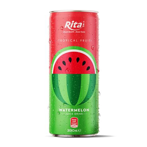 Fruit Drinks Watermelon Juice In 330ml Alu Can