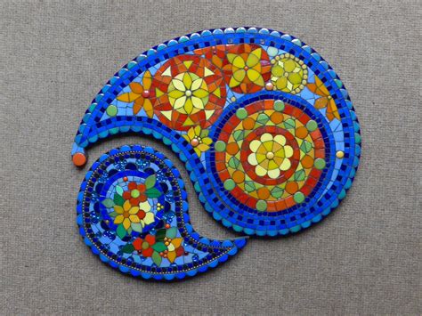 My Paisley Mosaic For The Bamm Exhibition At Cirencester Glass Mosaic