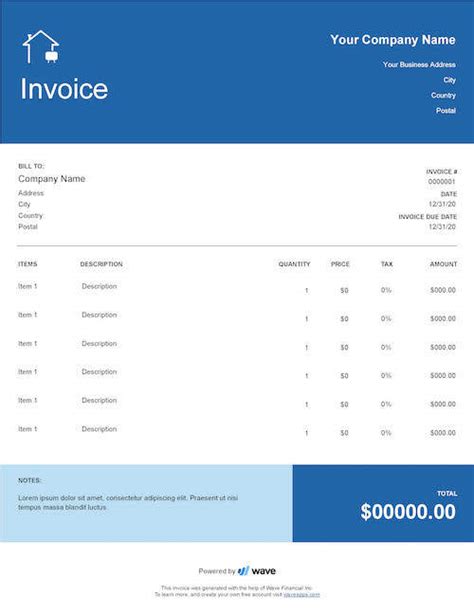 Small Business Invoice Template Free Download