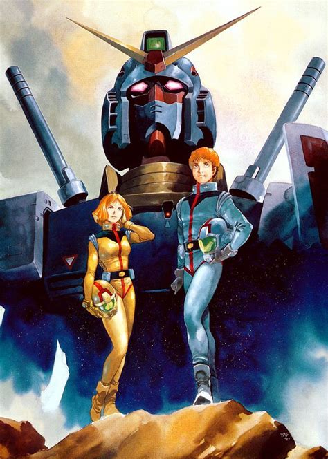 Amuro Ray Sayla Mass Gundam Rx 78 2 Art By Yoshikazu Yasuhiko Gundam Yasuhikoyoshikazu