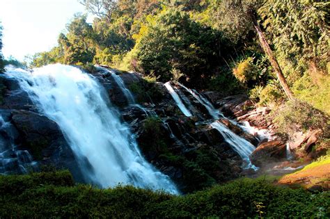 Wacihrathan Waterfall Doi Inthanon Ch Free Stock Photo Public