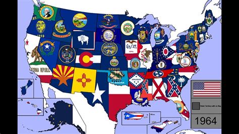 Evolution Of Us State And Territory Flags 1776 2018 Youtube
