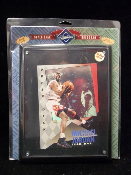 And the market for them doesn't seem to be slowing anytime soon. Lot Detail - 1994 Upper Deck Authenticated Michael Jordan "Team MVP" Hologram Card Mounted to Plaque