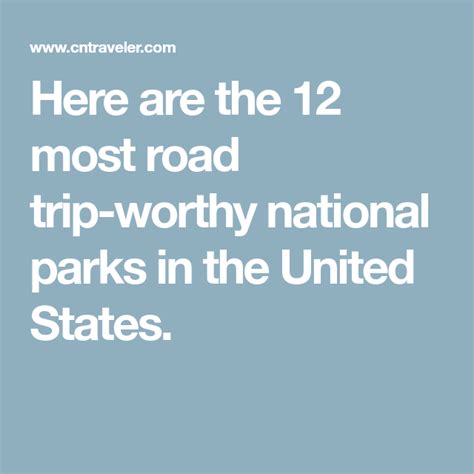 The Best National Park Road Trips In The Us National Park Road Trip