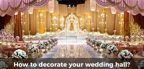 You'll need to think about your theme and what decorations for the arch could go along with it: Best Ideas for Decorating Wedding Hall | Perfect Wedding ...