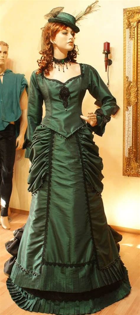 Bustle Gown Victorian Dress Steampunk 19th Century Gown Etsy