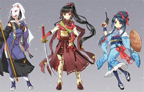 Wallpaper Sword Gun Fox Weapon Anime Katana Ken Blade Asian