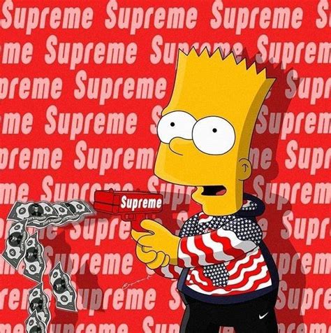 The great collection of bart simpson wallpaper for desktop, laptop and mobiles. Bart Supreme in 2020 | Bart simpson, Bart, Simpson