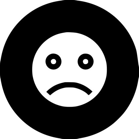 Sadness Sad Face Smiley Emoji Sign Svg Png Icon Free Download 454740