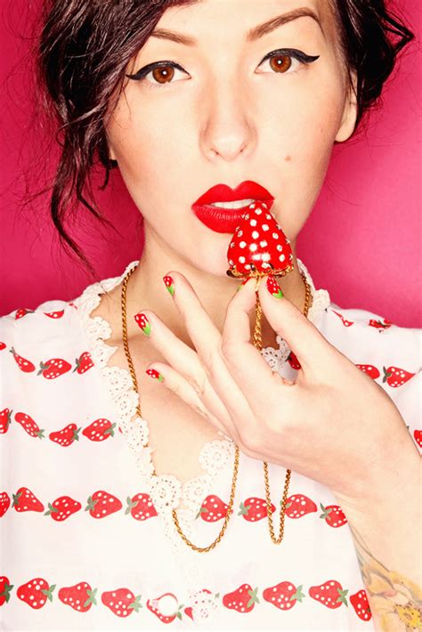 Makeup Monday Strawberry Nail Tutorial Keiko Lynn